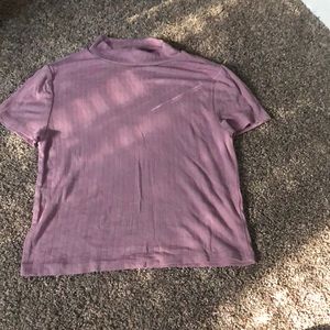 forever 21 - purple crop top with neck line